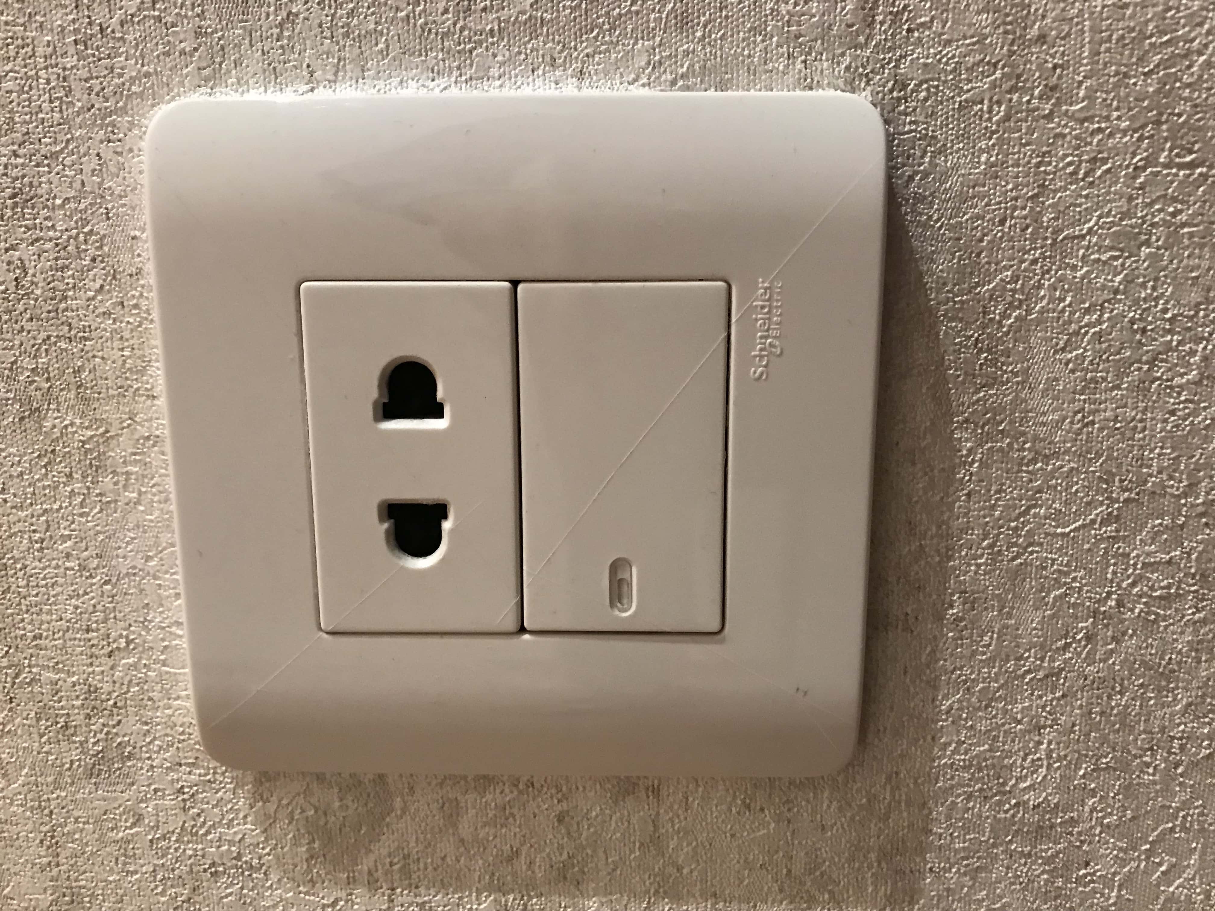 Japanese electrical outlet